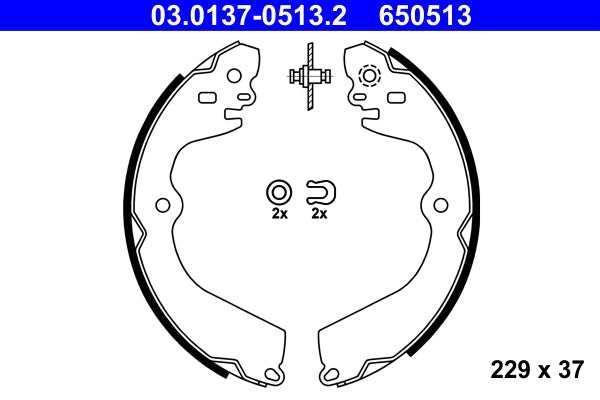 Set saboti frana 03.0137-0513.2 ATE