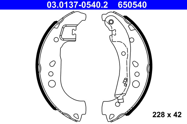 Set saboti frana 03.0137-0540.2 ATE
