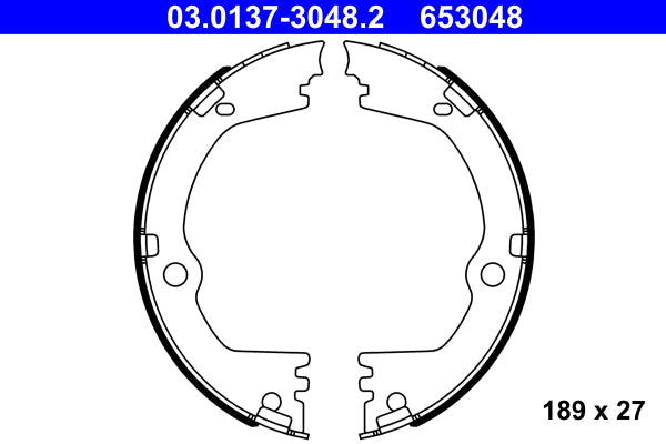 Set saboti frana, frana de mana 03.0137-3048.2 ATE