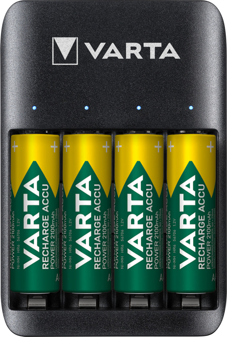 Incarcator baterie Varta USB Quattro Charger + 4X AA 2100 mAh - 57652101451