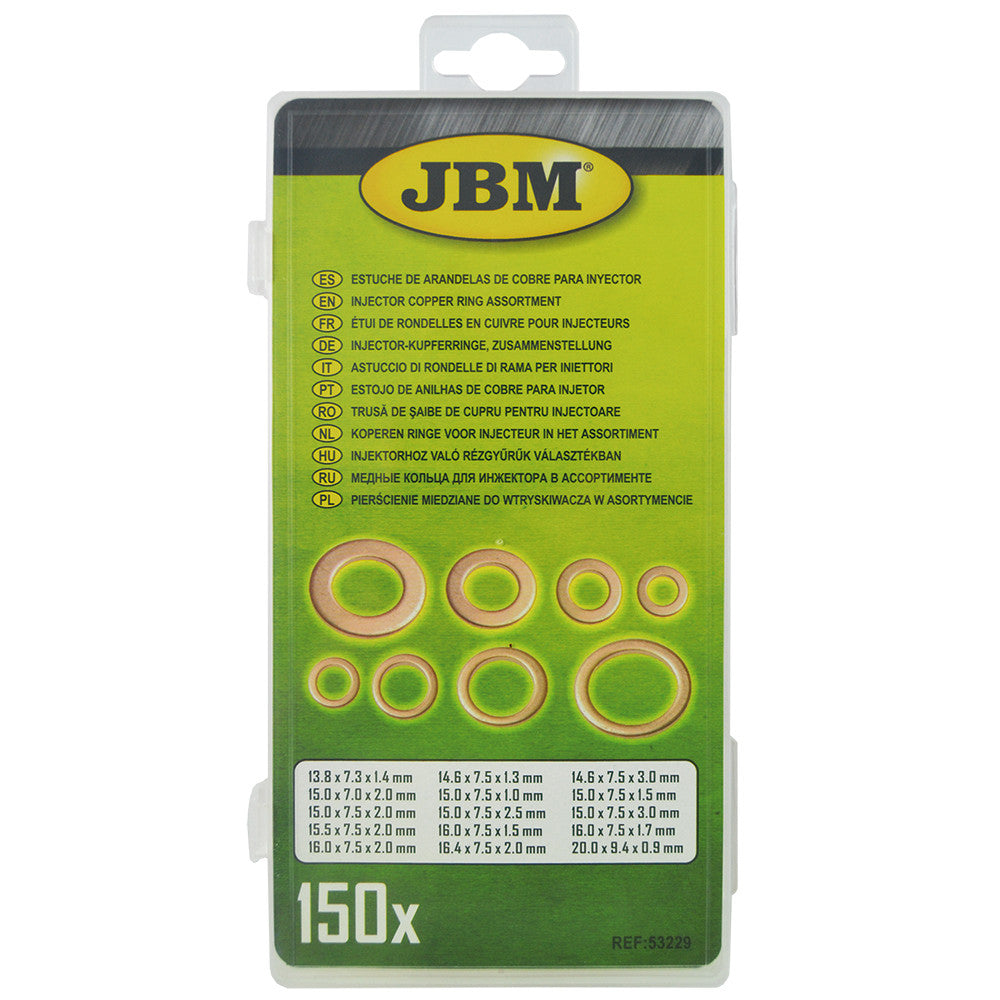 Trusa saibe cupru pentru injectoare 150 pc JBM - 53229