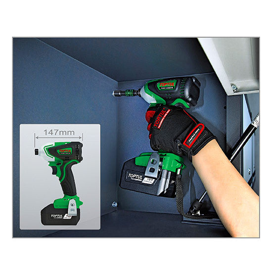 Masina de insurubat cu impact 1/4 brushless 260 Nm Toptul - KPB226A