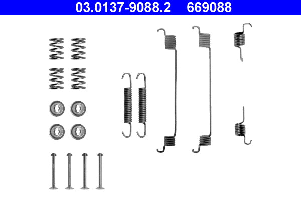 Set accesorii, sabot de frana 03.0137-9088.2 ATE