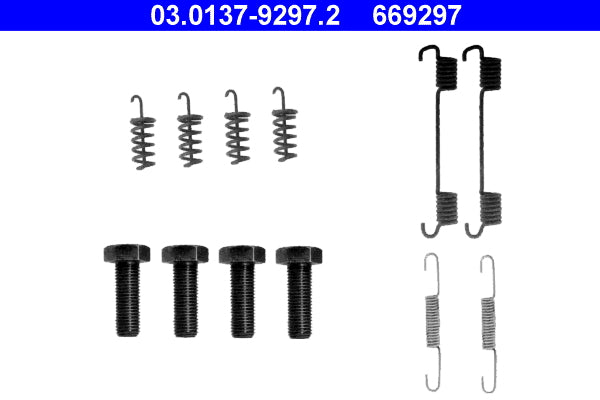 set accesorii, saboti frana parcare 03.0137-9297.2 ATE