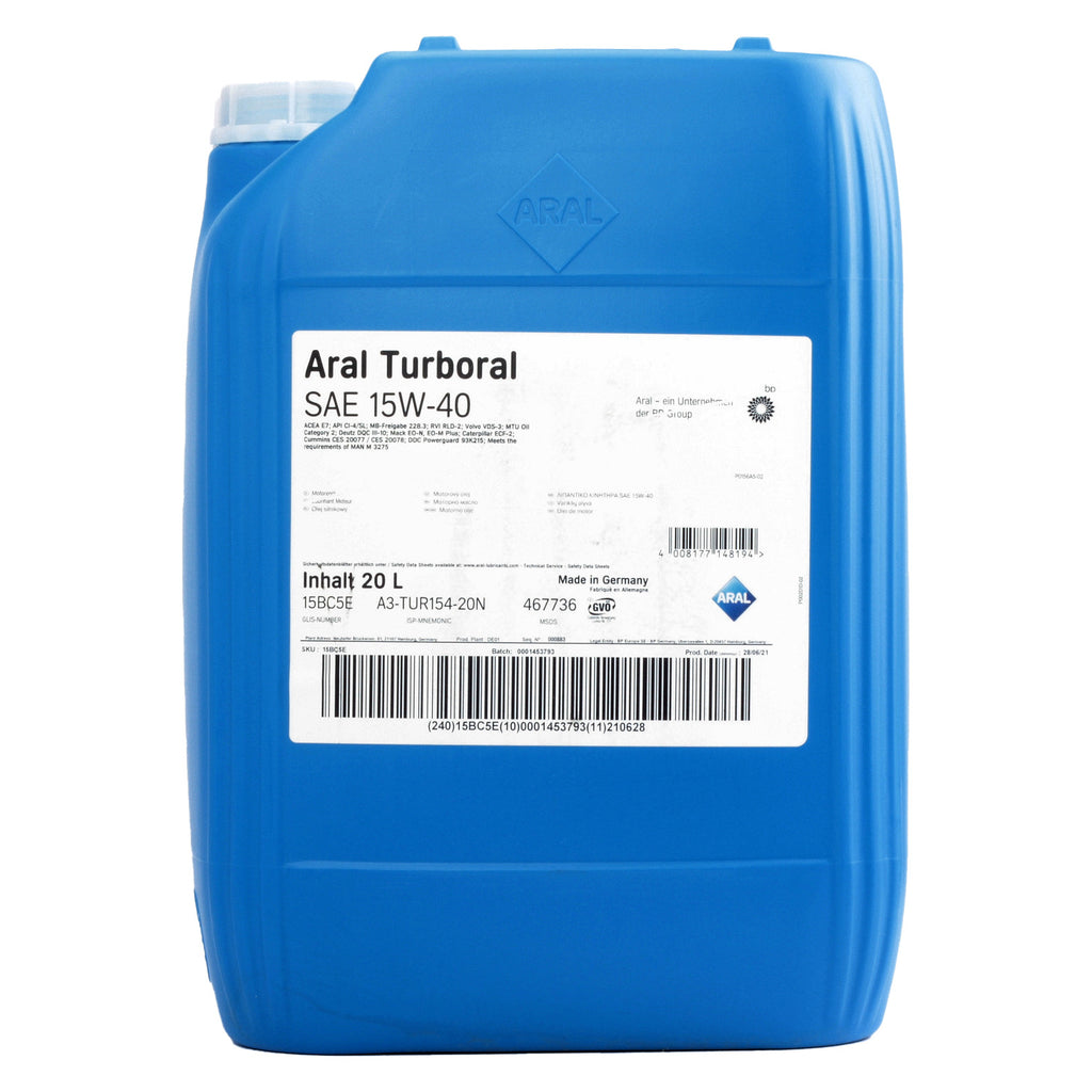 Ulei motor Aral Turboral 15W40 20L - 15BC5E
