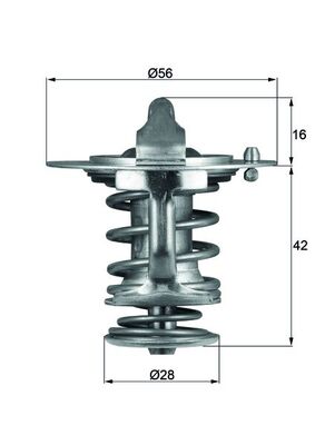 termostat,lichid racire TX 83 76D MAHLE