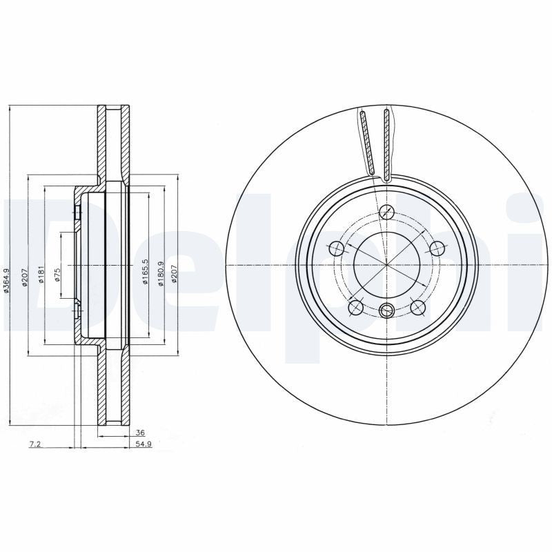 Disc frana BG9092C DELPHI