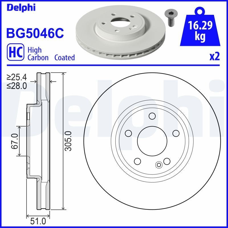 Disc frana BG5046C DELPHI
