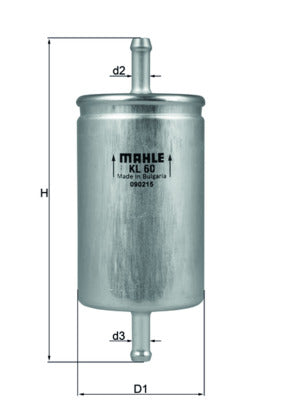 filtru combustibil KL 60 MAHLE