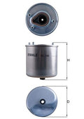 filtru combustibil KL 780 MAHLE
