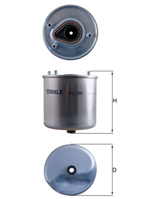 filtru combustibil KL 780 MAHLE