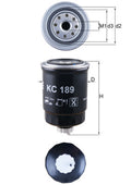 filtru combustibil KC 189 MAHLE