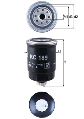 filtru combustibil KC 189 MAHLE