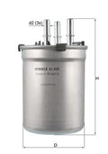 filtru combustibil KL 838 MAHLE