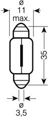 Bec Osram Ultra Life C5W 12V 5W SV8,5-8 - 6418ULT