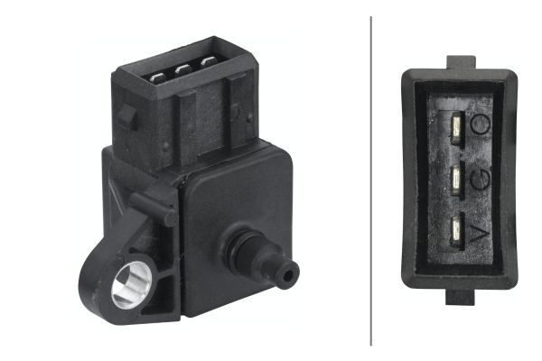 Senzor, presiune galerie admisie 6PP 009 400-321 HELLA