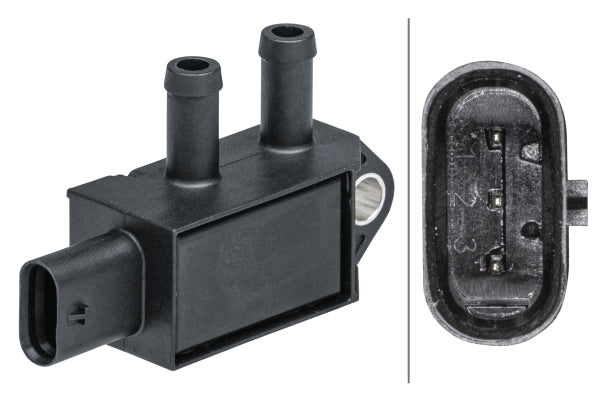 Senzor, presiune gaze evacuare 6PP 009 403-221 HELLA
