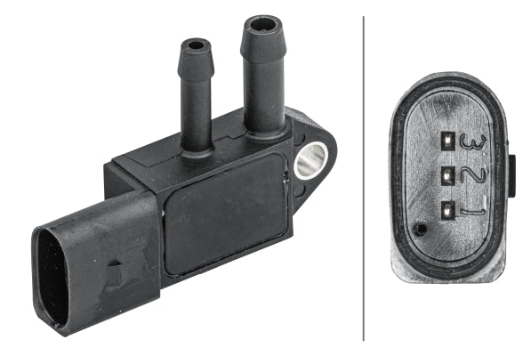 Senzor, presiune gaze evacuare 6PP 009 409-231 HELLA