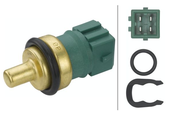 senzor,temperatura lichid de racire 6PT 009 107-541 HELLA