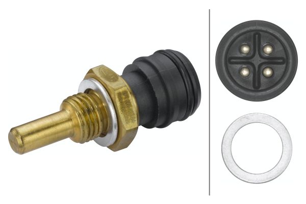 senzor,temperatura lichid de racire 6PT 009 107-841 HELLA