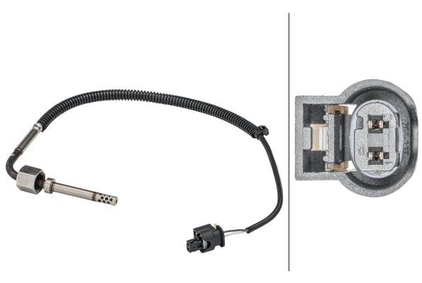 Senzor, temperatura gaze evacuare 6PT 358 181-441 HELLA