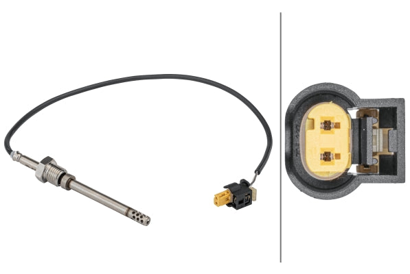 Senzor, temperatura gaze evacuare 6PT 358 181-611 HELLA
