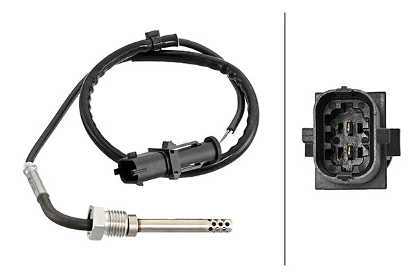 Senzor, temperatura gaze evacuare 6PT 358 181-721 HELLA