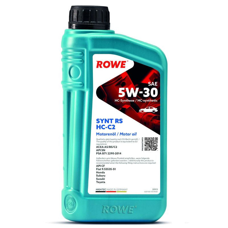 ULEI MOTOR TURISME ROWE HIGHTEC SYNT RS SAE 5W30 HC-C2 1L - 12719366
