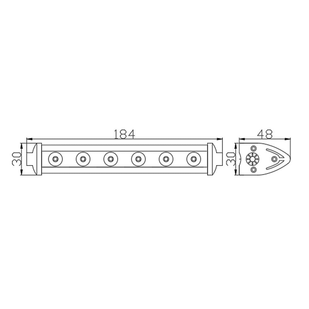 Bară Led Auto Off Road - 18W - 6 SMD LED Carguard - CLL005
