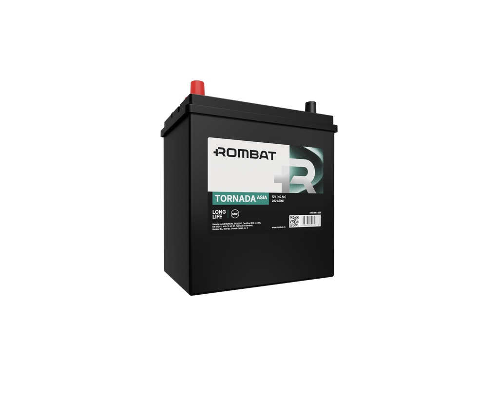 Acumulator Rombat Tornada Asia NS40 DM 40 Ah [Bornă Inversă] - 54036K1030