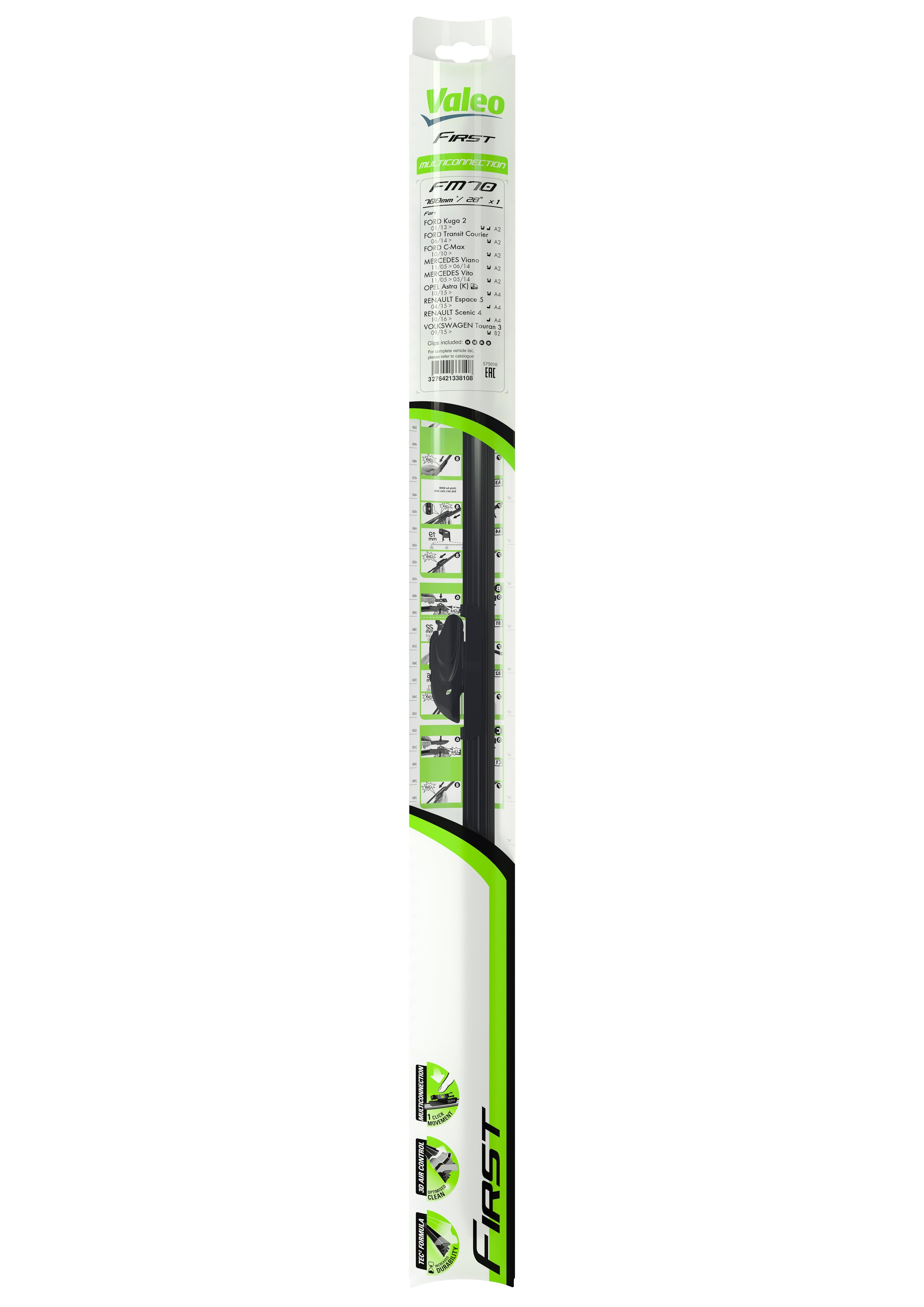 Ștergător Valeo First Multiconnection 700 mm - 12088900