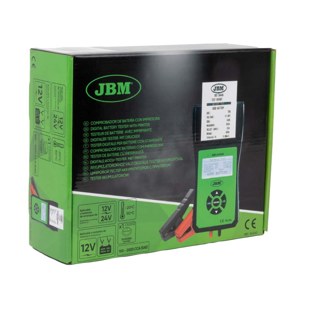 Tester baterii si acumulatori cu imprimanta MTR - 54040