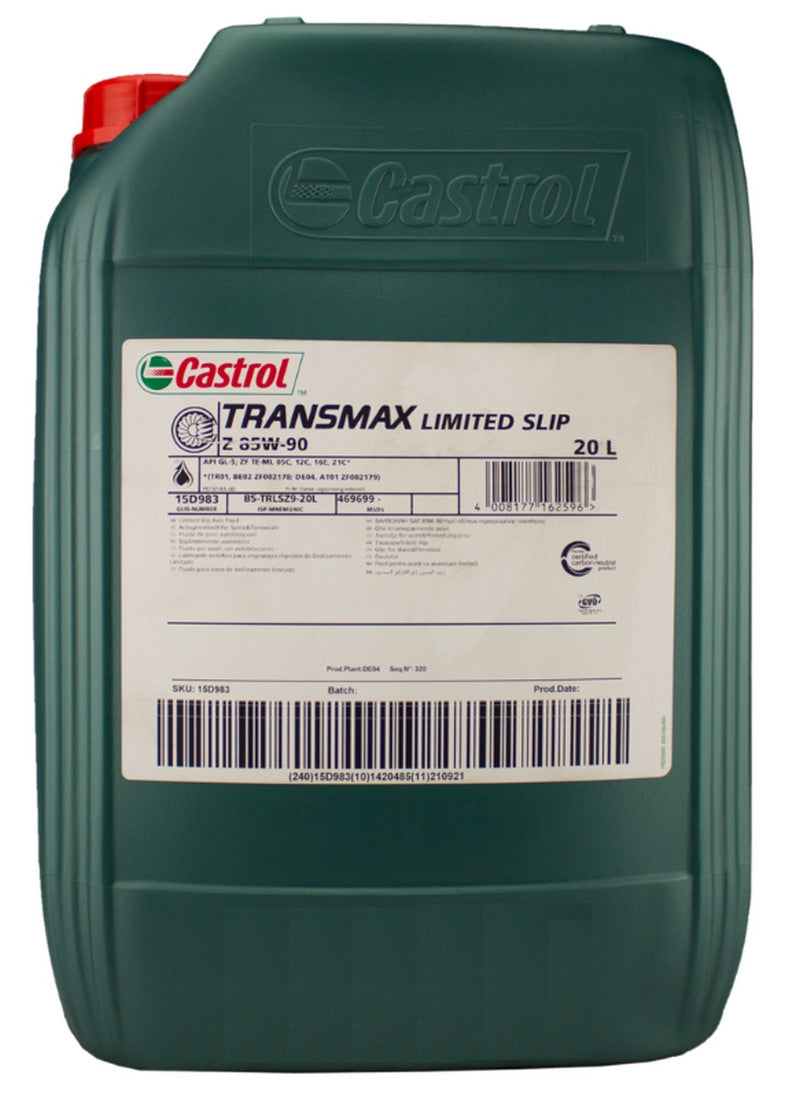 Ulei diferential CASTROL Transmax Limited Slip Z 85W90, volum 20 litri, mineral - 13503769
