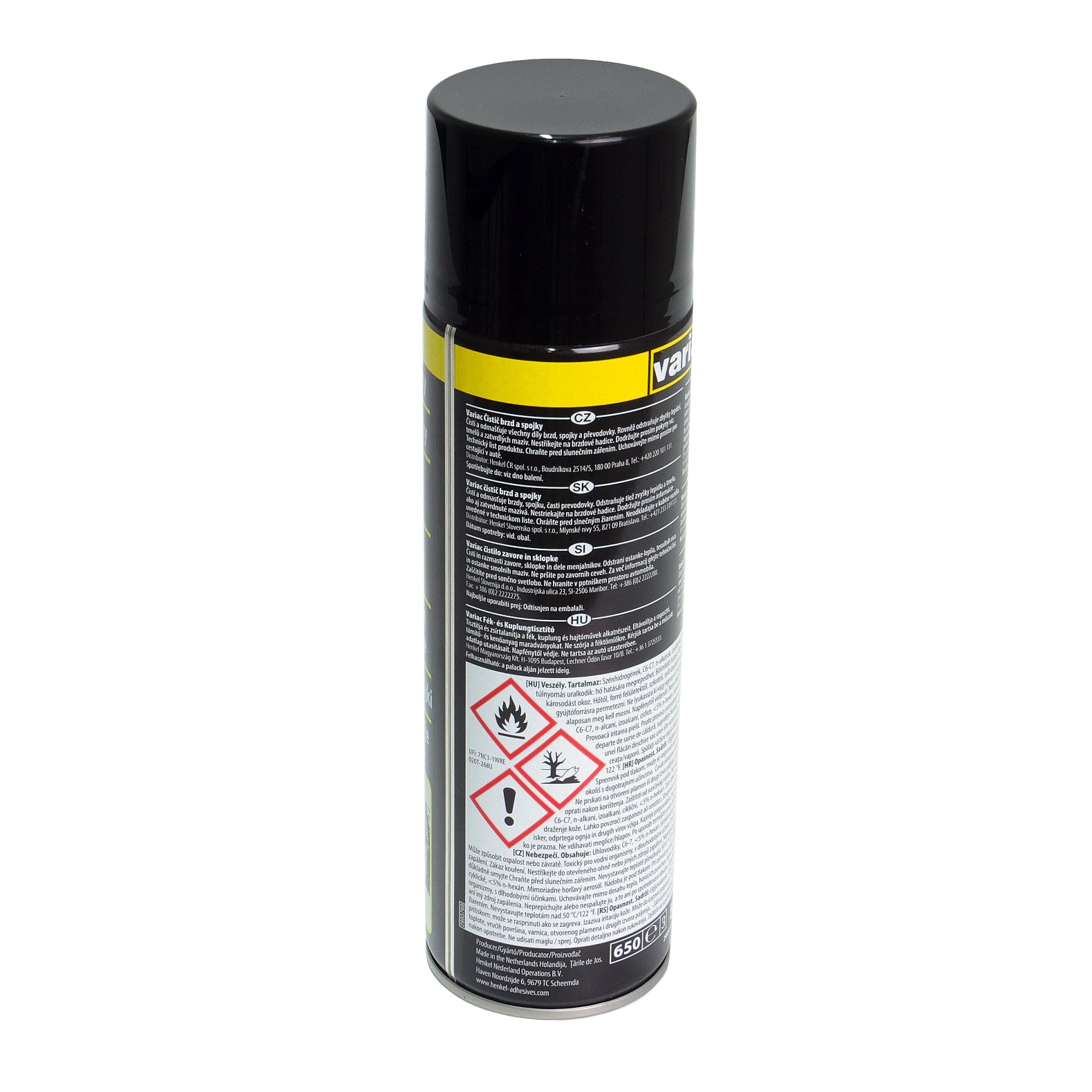 Spray de curatat frana/ambreiajul Variac 500 ml Henkel - 2021011