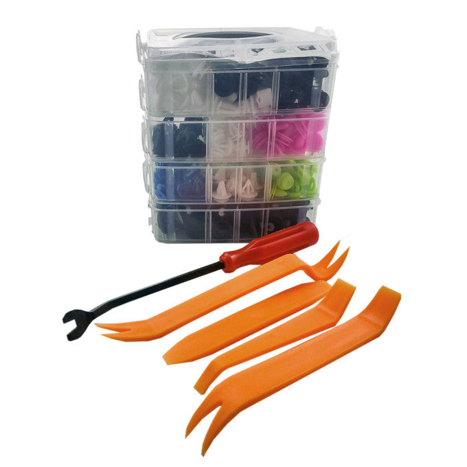 Set 470 buc cleme din plastic + 5 unelte Carguard - SCA003