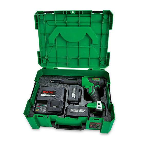 Masina de Nituit Toptul Brushless Cordless 18V (Seria Pro) ● 2 acumulatori ● 11.800 N - KPR064M