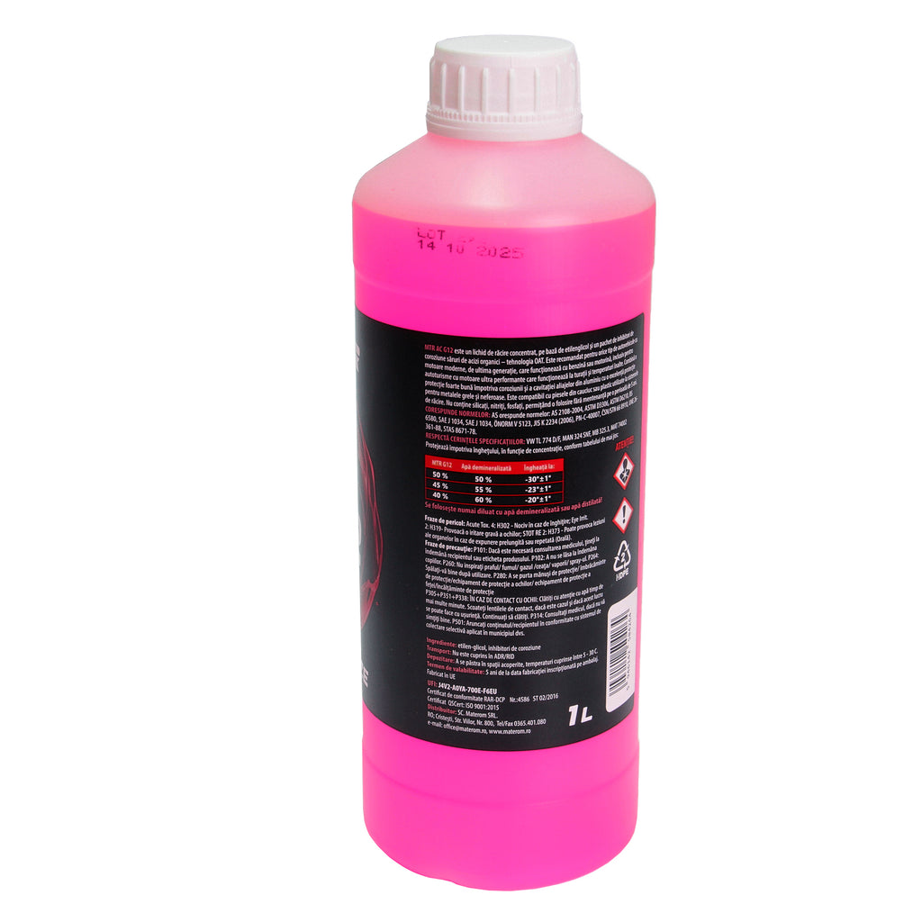 Antigel concentrat MTR Rosu G12 (-60°C) 1L - 800916