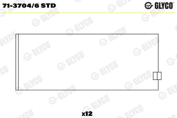 Cuzineti biela 71-3704/6 STD GLYCO