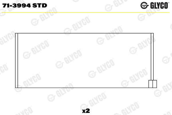 Cuzineti biela 71-3994 STD GLYCO