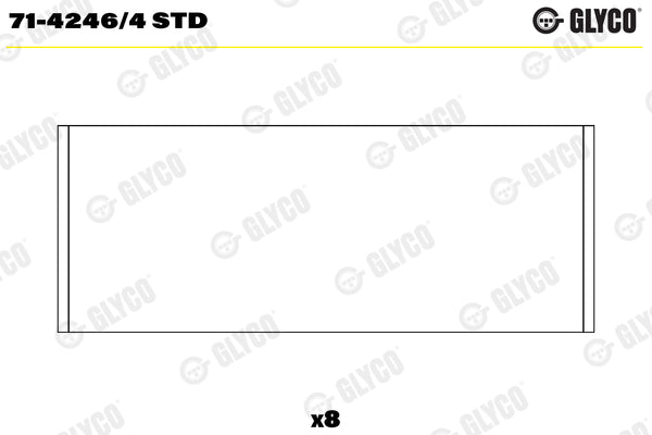 Cuzineti biela 71-4246/4 STD GLYCO