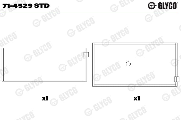Cuzineti biela 71-4529 STD GLYCO