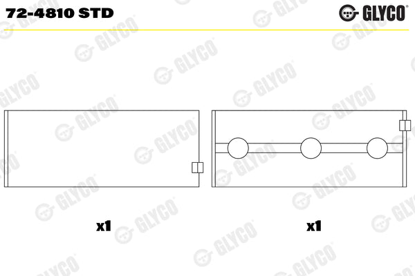 Cuzineti, arbore cotit 72-4810 STD GLYCO