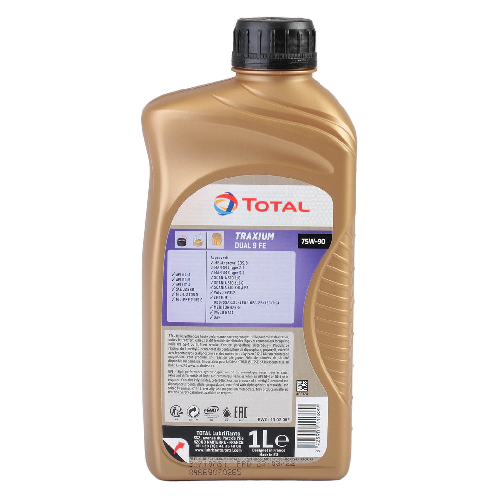 Ulei cutie Total Energies Traxium Dual 9 FE 75W90 1L - 166273