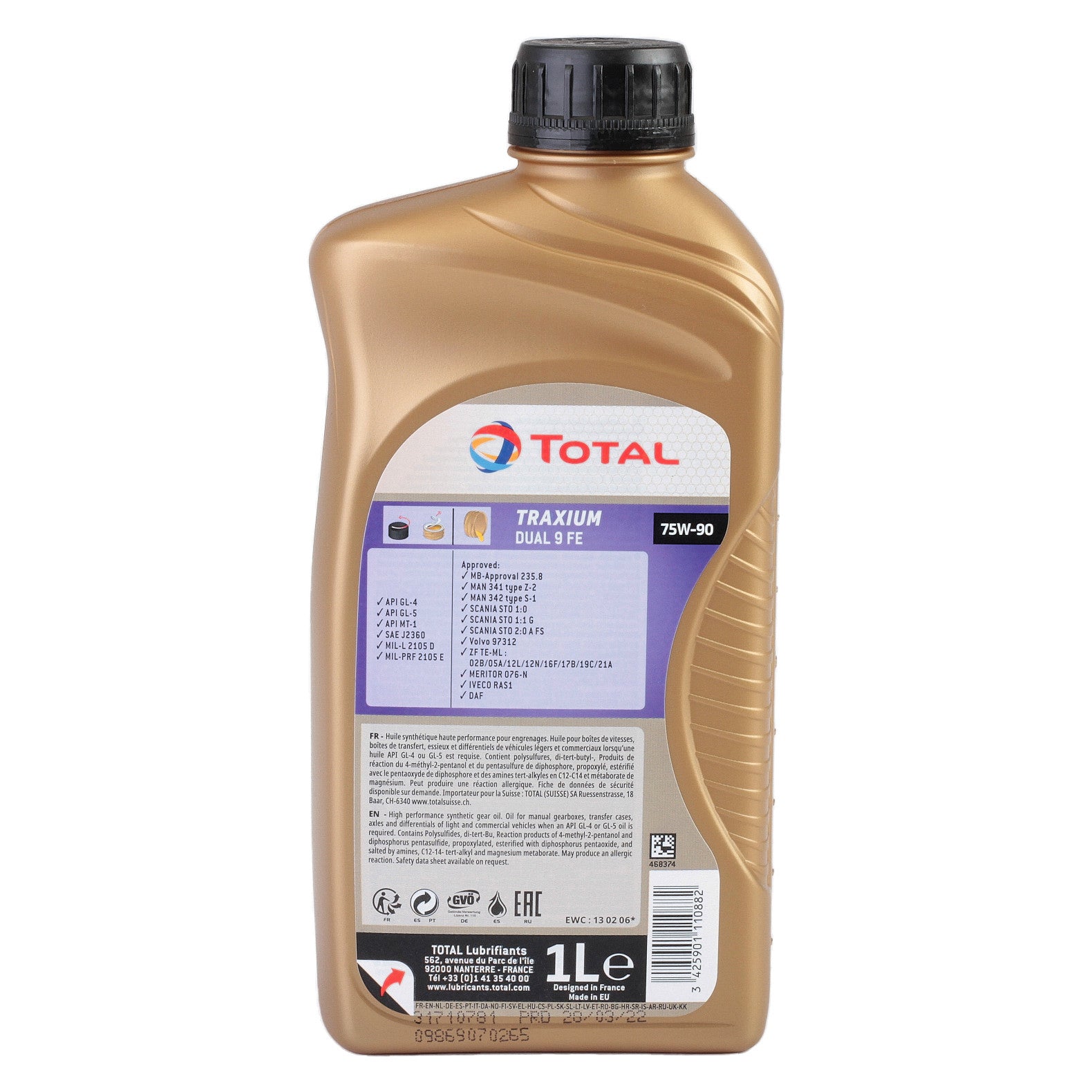 Ulei cutie Total Energies Traxium Dual 9 FE 75W90 1L - 10451503