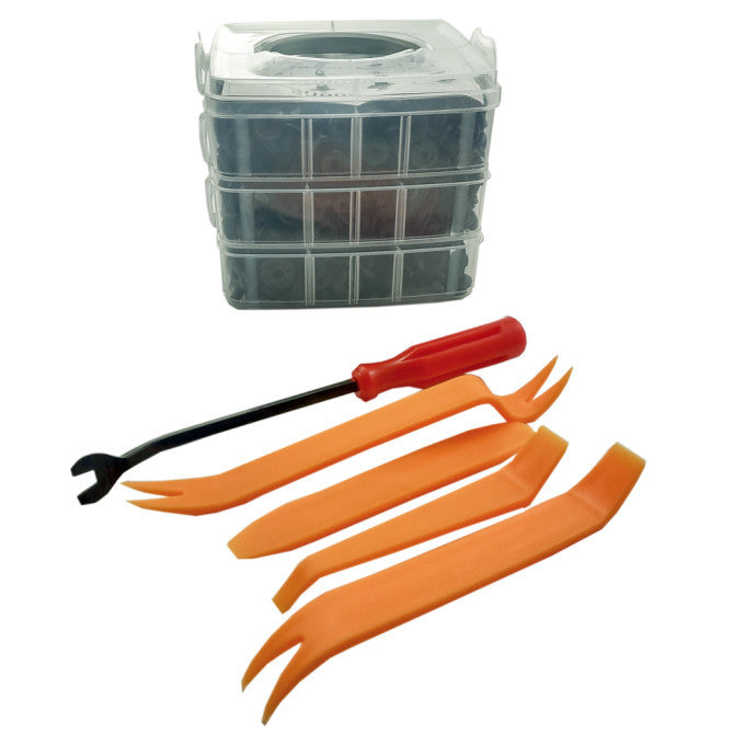 Set de 620 Cleme Plastic + 5 unelte Carg Carguard - SCA002