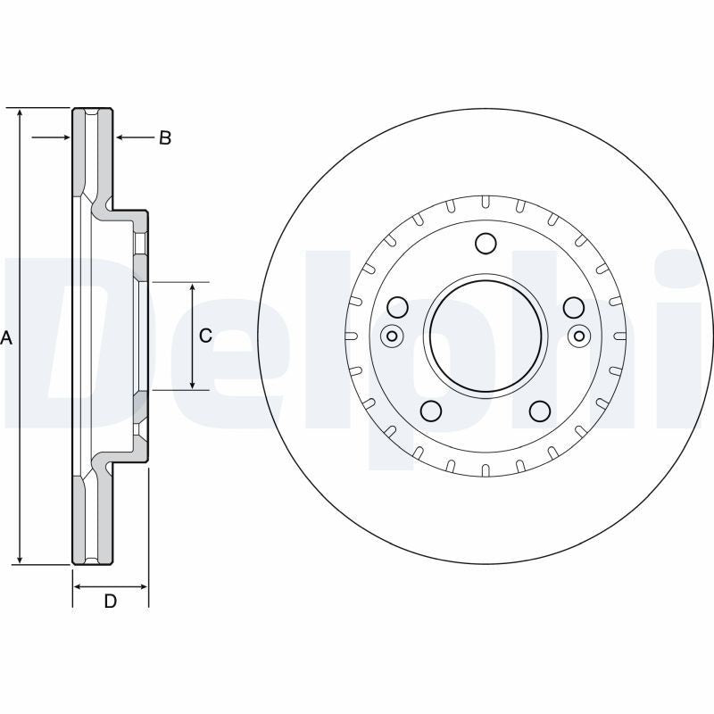 Disc frana BG4565C DELPHI