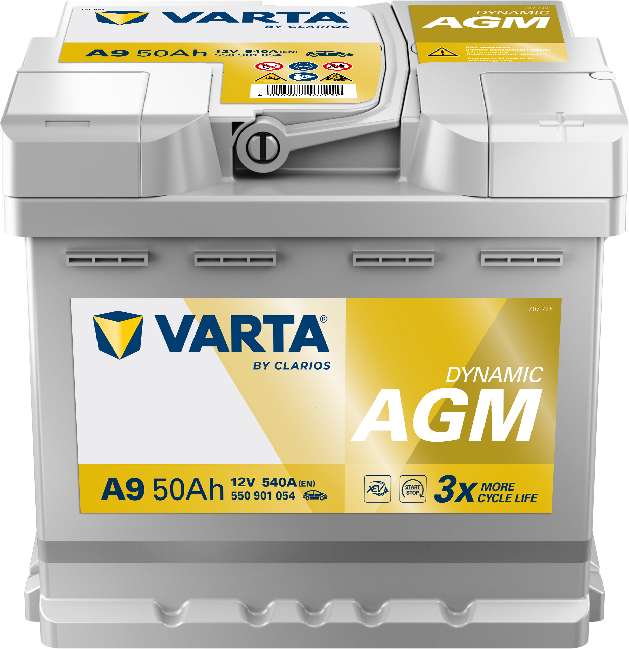 Acumulator Varta Silver Dynamic AGM 50Ah 540A - 12221816