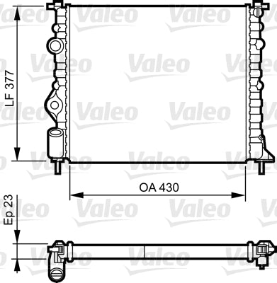 Radiator, racire motor 731378 VALEO