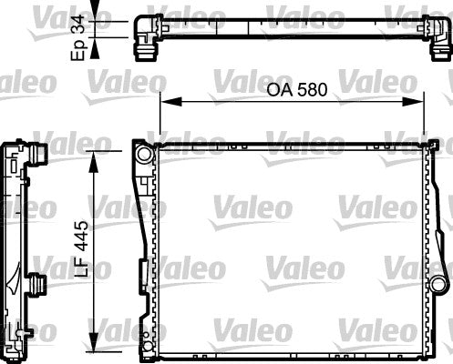 Radiator, racire motor 734276 VALEO