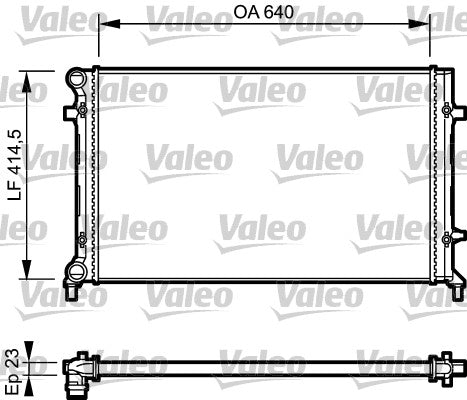 Radiator, racire motor 734332 VALEO